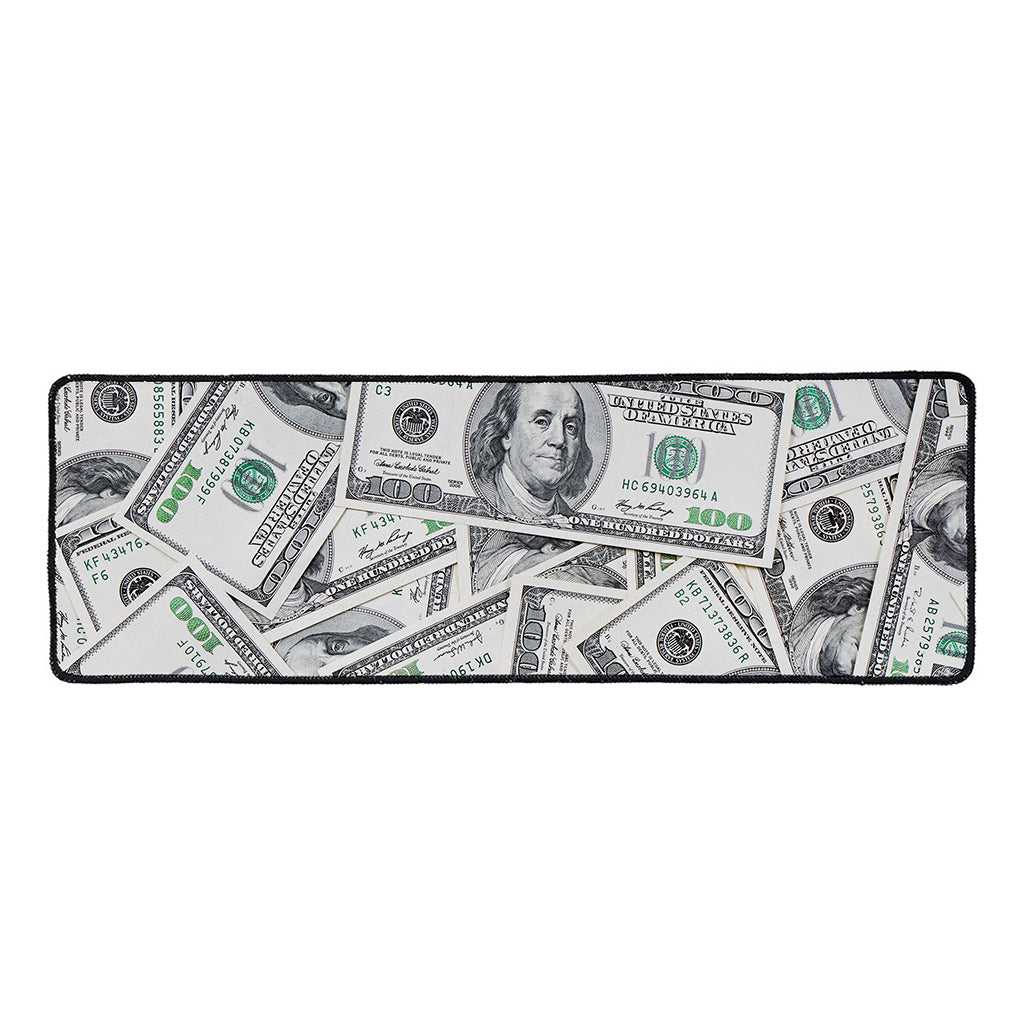 US Dollar Pattern Print Long Kitchen Mat