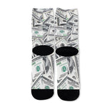 US Dollar Pattern Print Long Socks