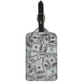 US Dollar Pattern Print Luggage Tag