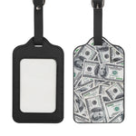 US Dollar Pattern Print Luggage Tag