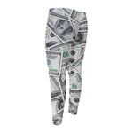 US Dollar Pattern Print Men's Compression Pants