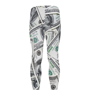 US Dollar Pattern Print Men's leggings