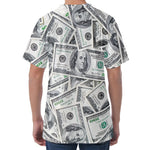 US Dollar Pattern Print Men's Velvet T-Shirt