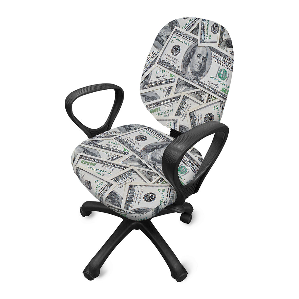 US Dollar Pattern Print Office Chair Cover