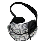 US Dollar Pattern Print Pet Sling Carrier