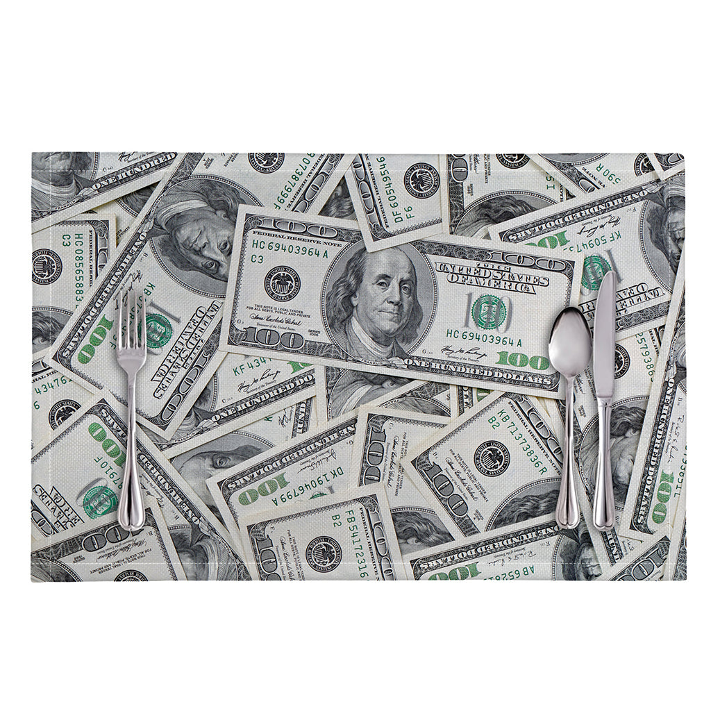 US Dollar Pattern Print Placemat