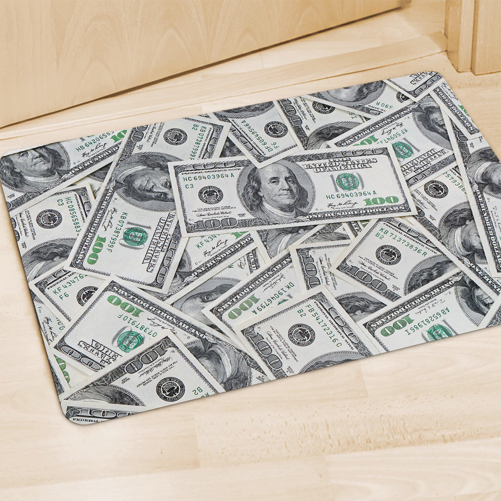 US Dollar Pattern Print Polyester Doormat