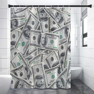 US Dollar Pattern Print Premium Shower Curtain