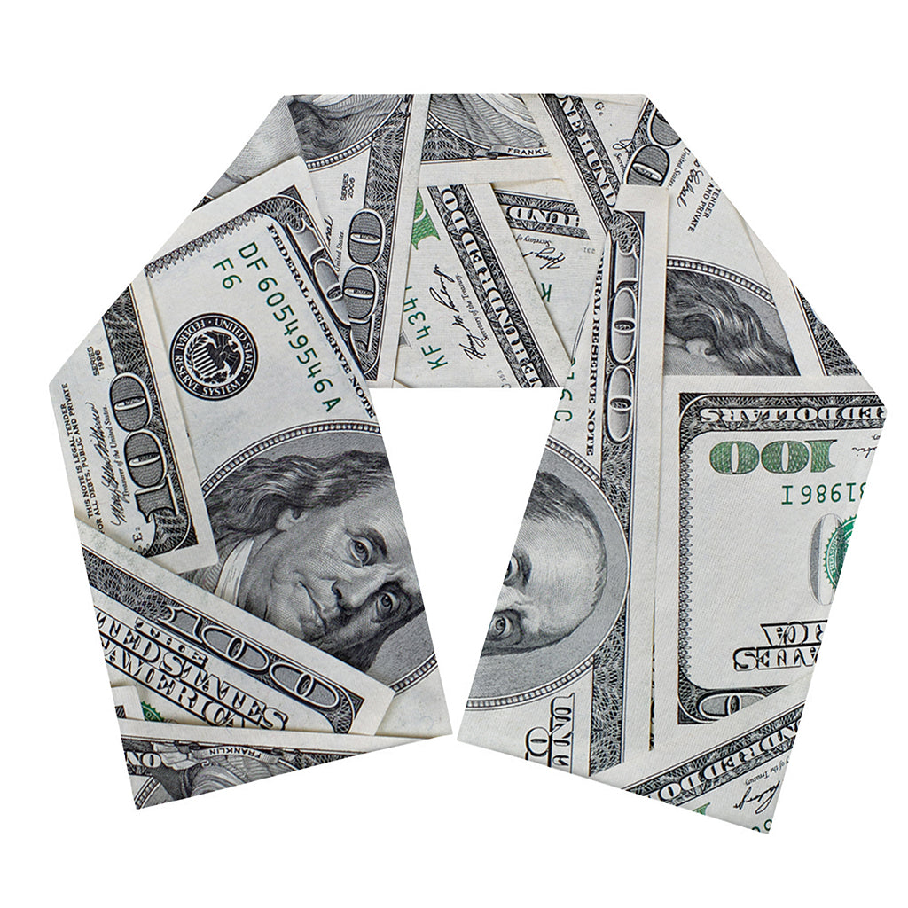 US Dollar Pattern Print Scarf