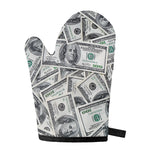 US Dollar Pattern Print Single Oven Mitt