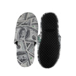 US Dollar Pattern Print Slippers