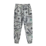 US Dollar Pattern Print Sweatpants