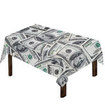 US Dollar Pattern Print Tablecloth