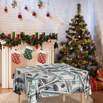 US Dollar Pattern Print Tablecloth