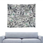 US Dollar Pattern Print Tapestry