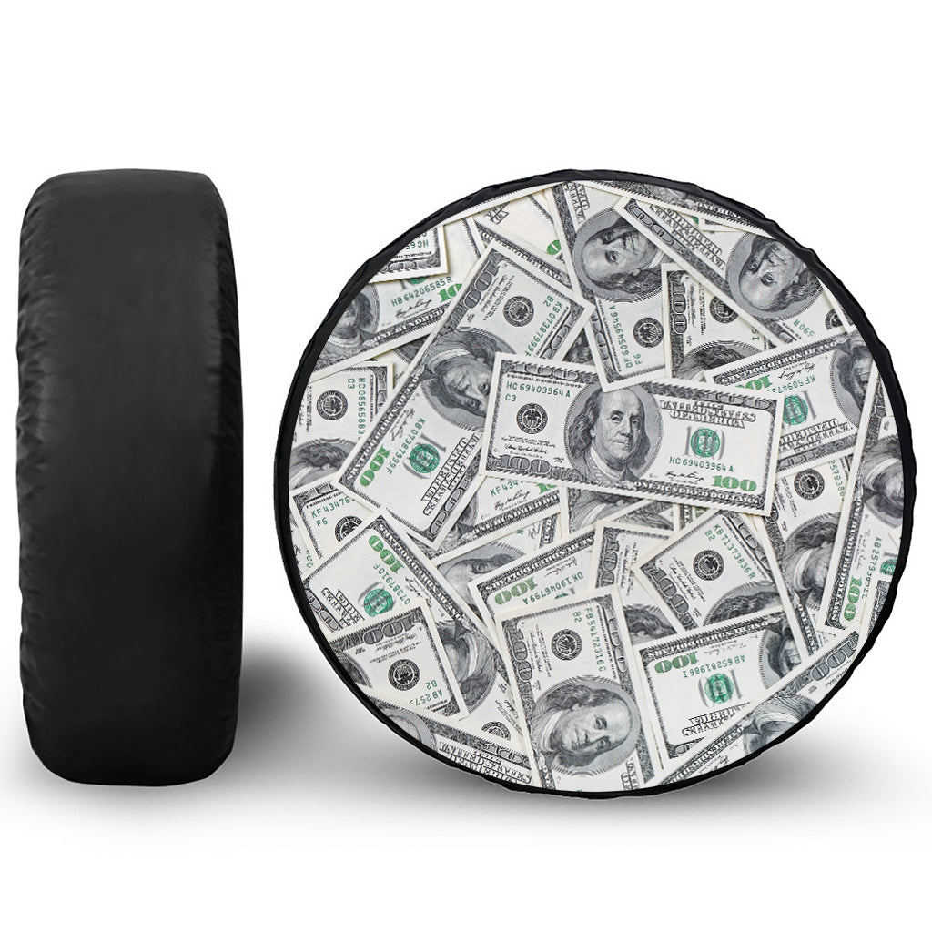 US Dollar Pattern Print Tire Cover
