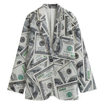 US Dollar Pattern Print Women's Blazer