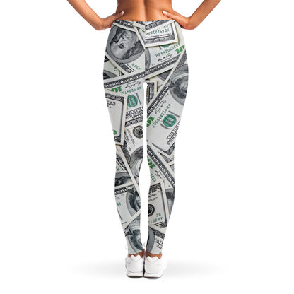 US Dollar Pattern Print Women's Leggings