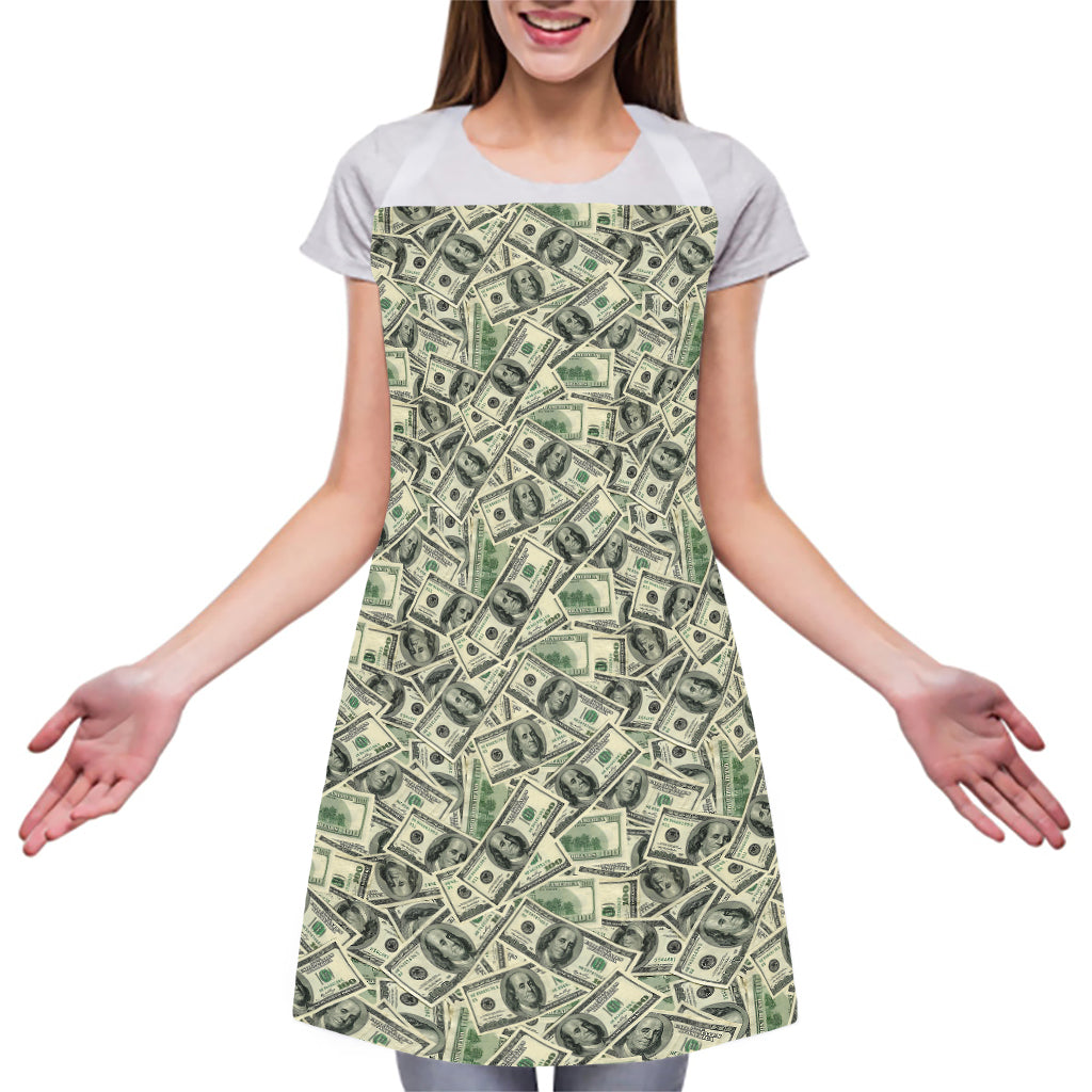 US Dollar Print Adjustable Apron