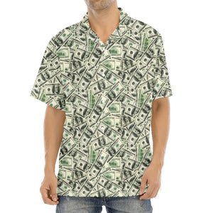 US Dollar Print Aloha Shirt