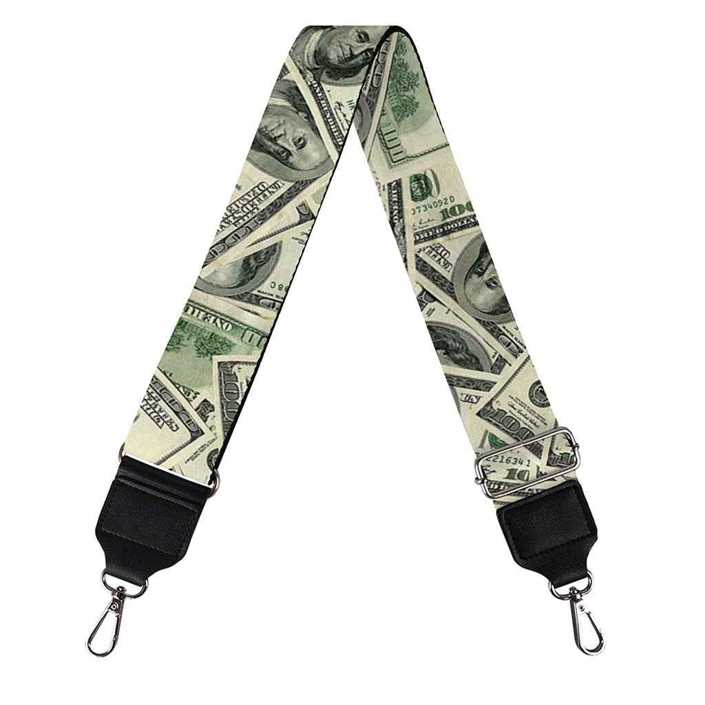 US Dollar Print Bag Strap