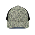 US Dollar Print Black Mesh Trucker Hat