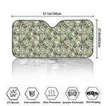 US Dollar Print Car Windshield Sun Shade