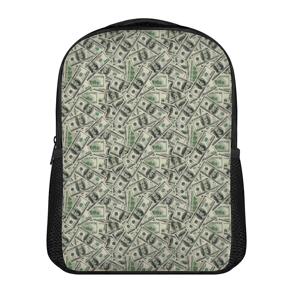 US Dollar Print Casual Backpack