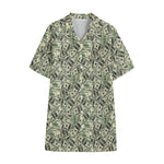 US Dollar Print Cotton Hawaiian Shirt