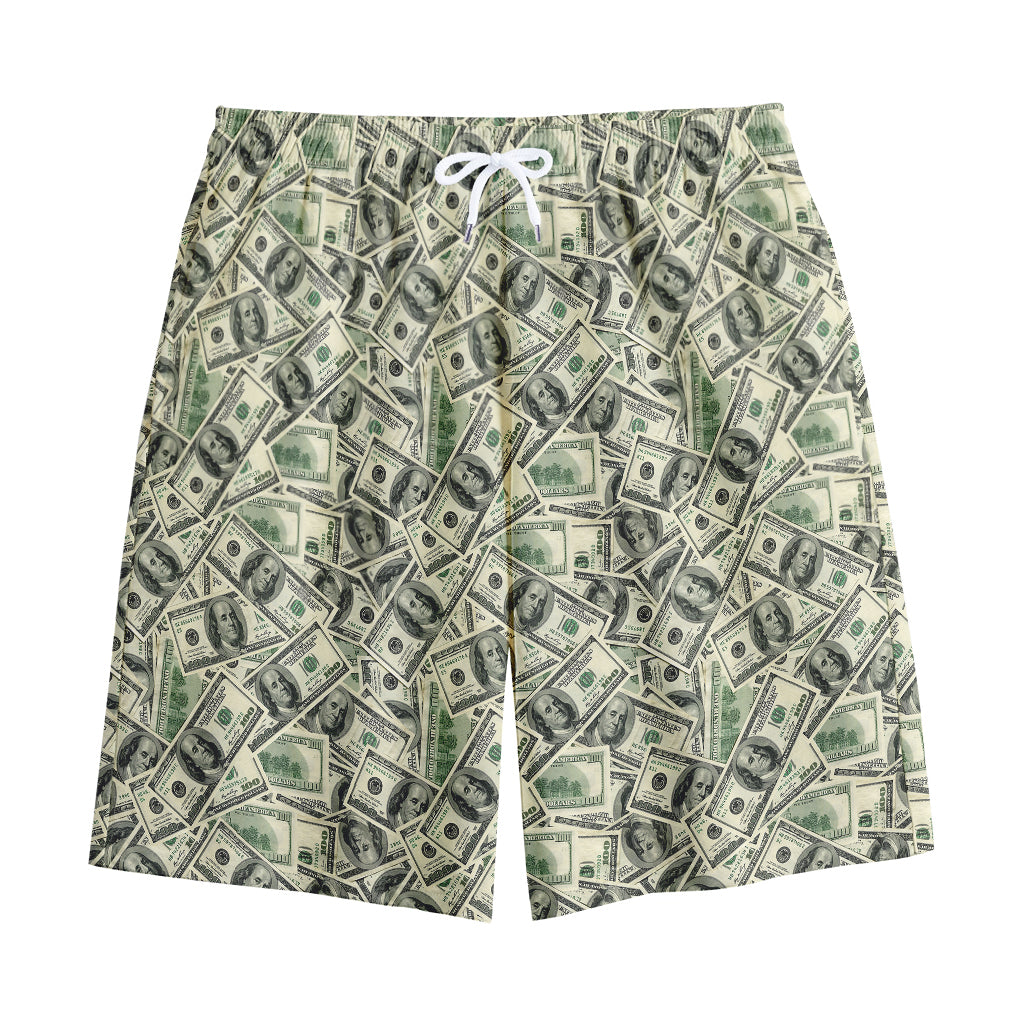 US Dollar Print Cotton Shorts