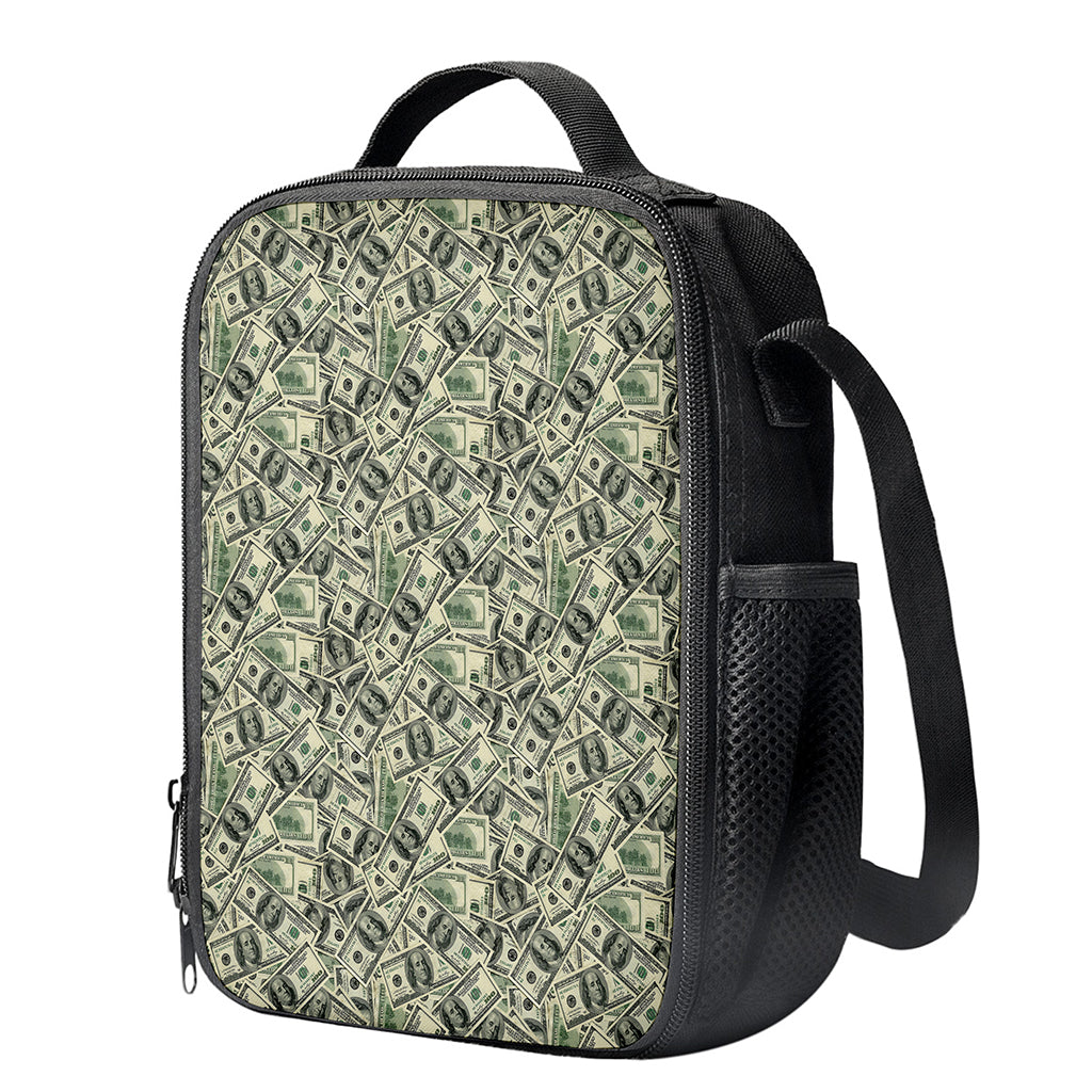 US Dollar Print Crossbody Lunch Bag