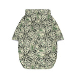 US Dollar Print Dog Zip Up Hoodie