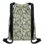 US Dollar Print Drawstring Backpack