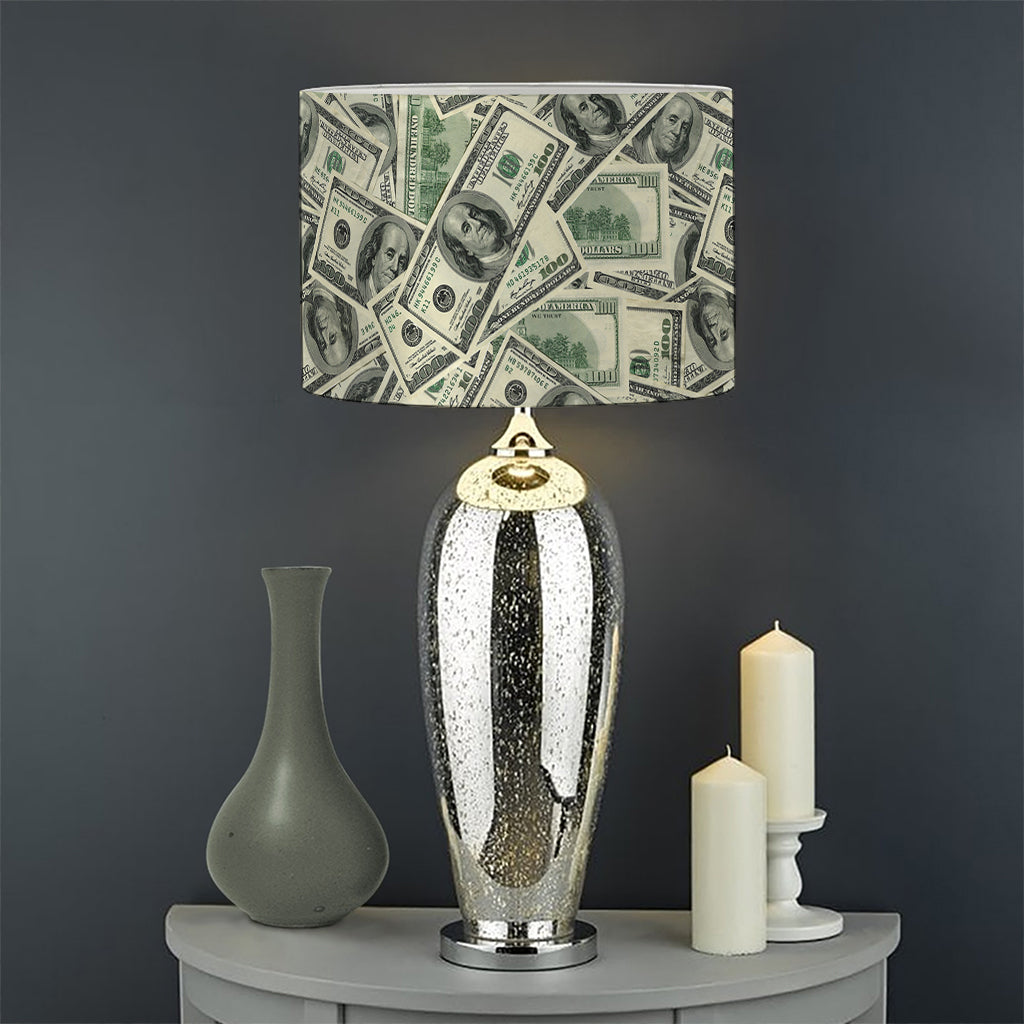 US Dollar Print Drum Lamp Shade