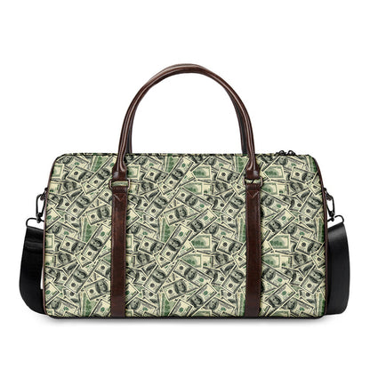 US Dollar Print Duffle Bag