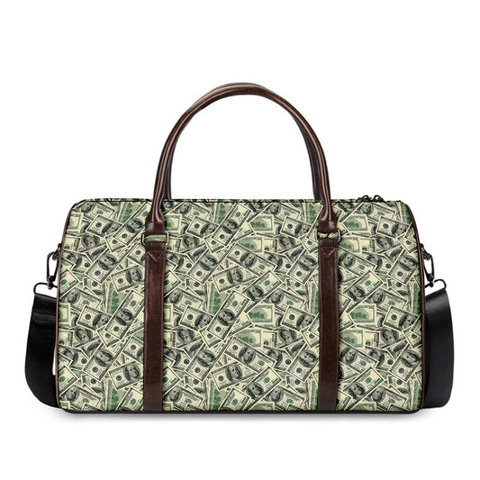 US Dollar Print Duffle Bag