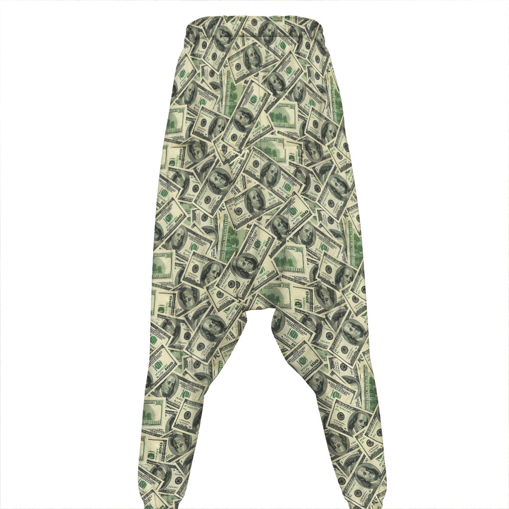 US Dollar Print Hammer Pants