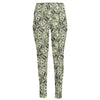 US Dollar Print High-Waisted Pocket Leggings