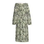 US Dollar Print Hooded Bathrobe