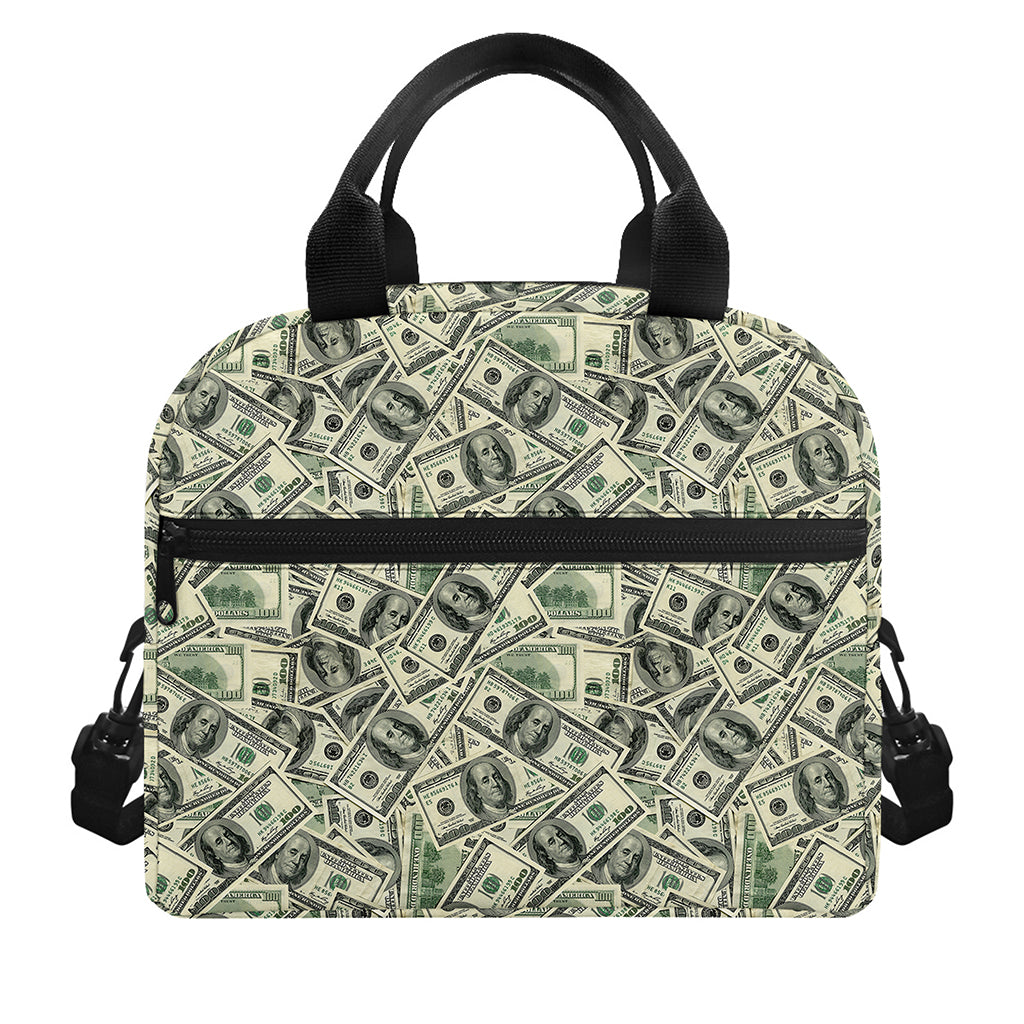 US Dollar Print Insulated Lunch Bag