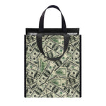 US Dollar Print Insulated Lunch Tote