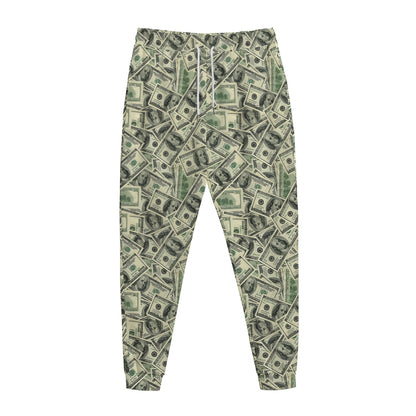 US Dollar Print Jogger Pants