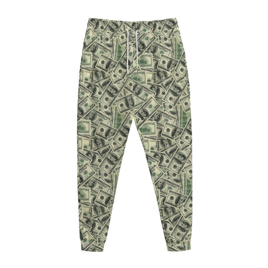 US Dollar Print Jogger Pants