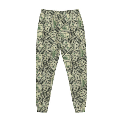 US Dollar Print Jogger Pants