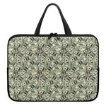 US Dollar Print Laptop Sleeve With Handle