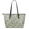 US Dollar Print Leather Tote Bag