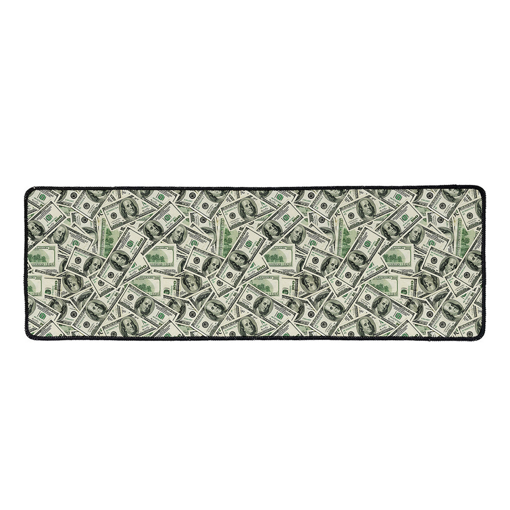 US Dollar Print Long Kitchen Mat