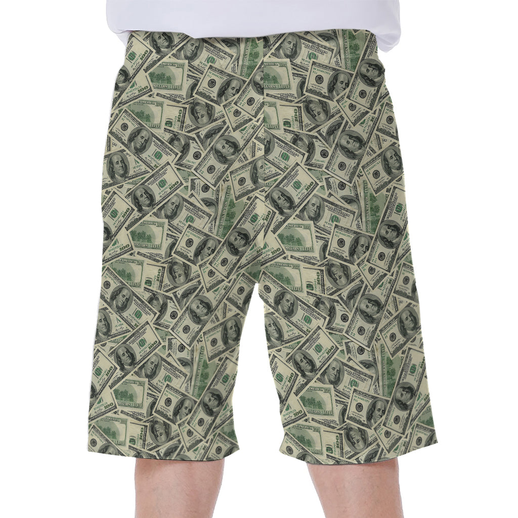 US Dollar Print Men's Beach Shorts