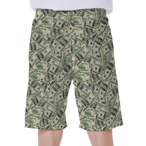 US Dollar Print Men's Beach Shorts