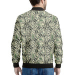 US Dollar Print Men's Bomber Jacket